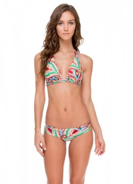 LULI FAMA WILD HEART D/DD CUP TRIANGLE HALTER