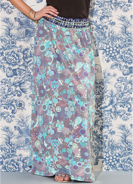 MAAJI SWIMWEAR FLORAL CASCADE MAXI SKIRT