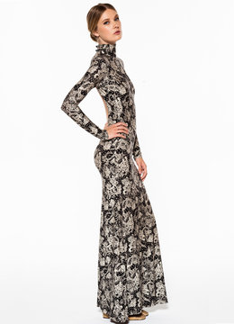 NOVELLA ROYALE BLACKBIRD LONG SLEEVE MAXI clothing dresses