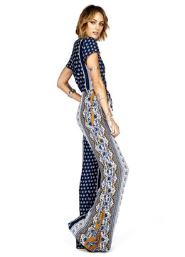NOVELLA ROYALE FLY SHORT SLEEVE JUMPSUIT clothing rompers/jumpsuits