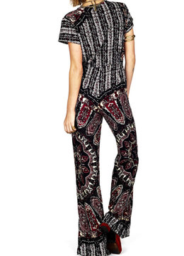 NOVELLA ROYALE FLY SHORT SLEEVE JUMPSUIT clothing rompers/jumpsuits