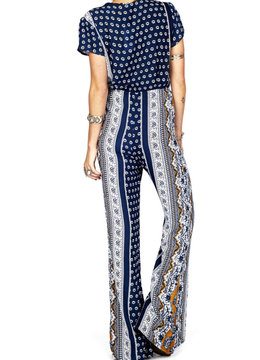 NOVELLA ROYALE FLY SHORT SLEEVE JUMPSUIT clothing rompers/jumpsuits