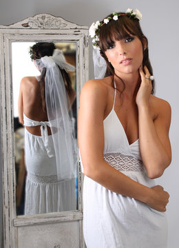 OCEAN DRIVE INSERT PEASANT MAXI DRESS clothing dresses