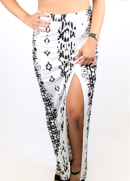 BEACH SPECIALS Tribal Front Slit Skirt clothing bottoms