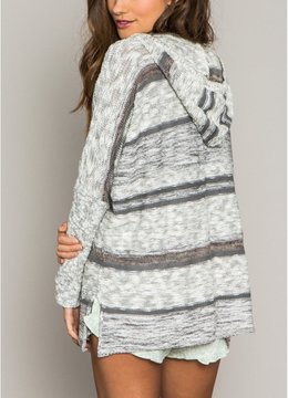 ONEILL ALANI OPEN FRONT HOODED CARDIGAN clothing sweaters/jackets