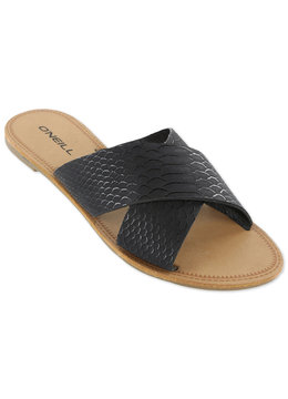ONEILL CELESTE FAUX SNAKESKIN SANDAL clothing footwear