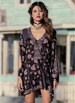 ONEILL DOTTIE PRINTED WOVEN DRESS