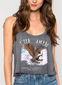 ONEILL FREEDOM EAGLE CROP RACER TANK