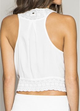 ONEILL JACEY WOVEN EYELET VEST clothing tops