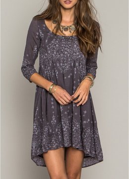 ONEILL MARAGRET PRINTED L/S DRESS