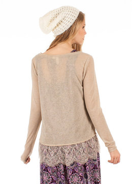 OTHERS FOLLOW LOTTIE LACE TRIM L/S clothing tops