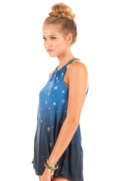 OTHERS FOLLOW ONE NATION STAR SWING TANK clothing tops
