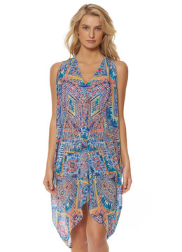 RED CARTER BEAUTY AND THE BEACH OPEN SHOULDER COVER UP