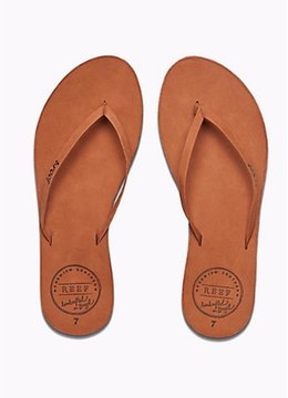 REEF FOOTWEAR LEATHER UPTOWN FLAT SANDAL accessories footwear