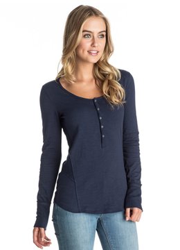 ROXY OAR ELSE L/S HENLEY