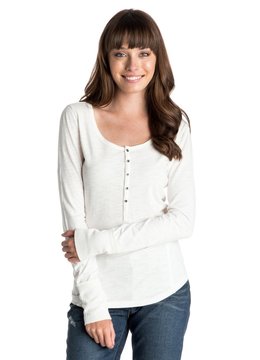 ROXY OAR ELSE L/S HENLEY clothing tops