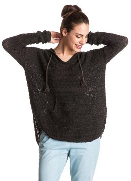 ROXY SMOKE SIGNAL HOODED PONCHO clothing sweaters/jackets