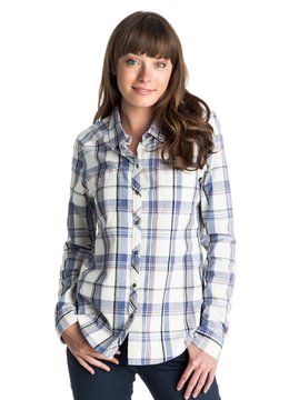 ROXY SNEAKY PEAKS PLAID TOP
