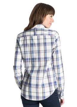ROXY SNEAKY PEAKS PLAID TOP clothing tops