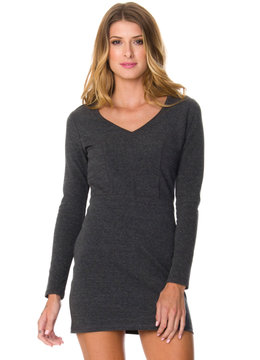 RVCA EASY KILL LONG SLEEVE BODY CON DRESS clothing dresses