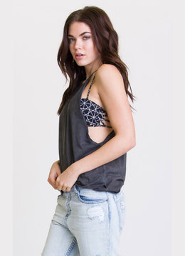 RVCA MANDATW HIGH NECK TANK clothing tops