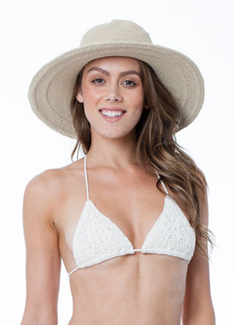 SAN DIEGO HAT CO. CROCHET LARGE BRIM accessories hats