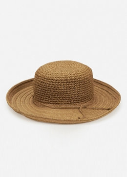 SAN DIEGO HAT CO. CROCHET PAPER WEAVE FLOPPY HAT accessories hats