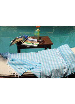 SAND CLOUD OCEAN BLUE TURKISH PILLOW TOWEL accessories beach towels