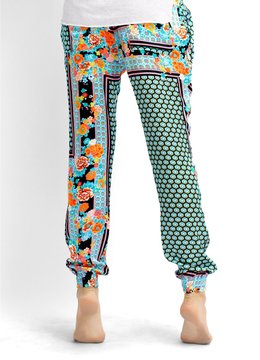 SEAFOLLY KIMONO ROSE TAMAGOTCHI PANT clothing bottoms