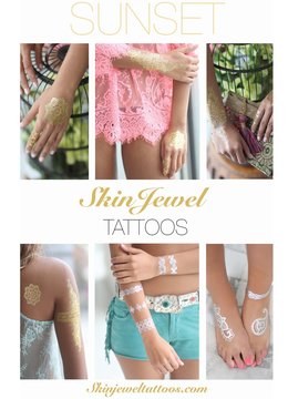 SKIN JEWEL TATTOO SUNSET TATTOO SKIN JEWEL