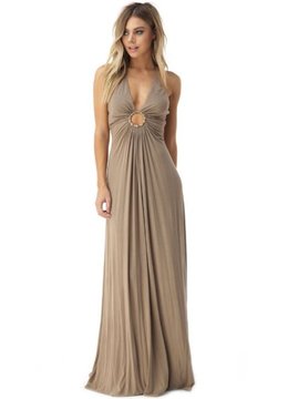 SKY COLLECTION DELLANN BAMBOO HALTER MAXI