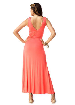 SKY COLLECTION MONIFA HIGH SLIT MAXI clothing dresses