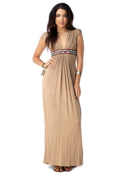 SKY COLLECTION OLWYN S/S EMPIRE MAXI