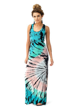 SKY COLLECTION PHEAKK TIE DYE MAXI DRESS