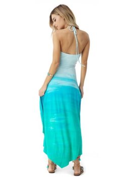 SKY COLLECTION QETURAH TIE DYE HI LOW DRESS clothing dresses