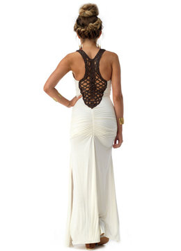 SKY COLLECTION REFIYE CROCHET BACK MAXI clothing dresses