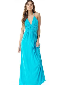 SKY COLLECTION USCHIAA HALTER MAXI DRESS