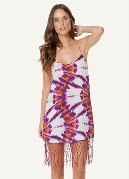 SOFIA BY VIX LYON NET FRINGE DRESS