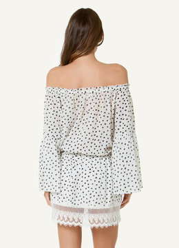 SOFIA BY VIX PETIT DROP SHOULDER SHORT DRESS clothing dresses