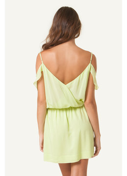 SOFIA BY VIX SOLID CANDICE SHORT DRESS clothing dresses