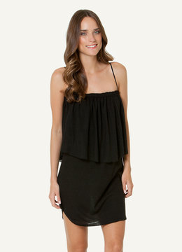 SOFIA BY VIX SOLID LAYER SHORT DRESS clothing dresses