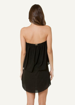 SOFIA BY VIX SOLID LAYER SHORT DRESS clothing dresses