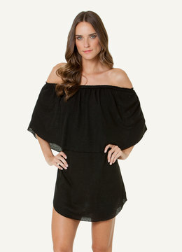 SOFIA BY VIX SOLID LAYER SHORT DRESS