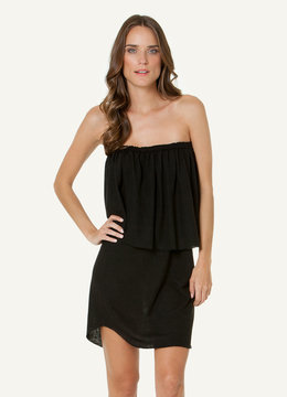 SOFIA BY VIX SOLID LAYER SHORT DRESS clothing dresses