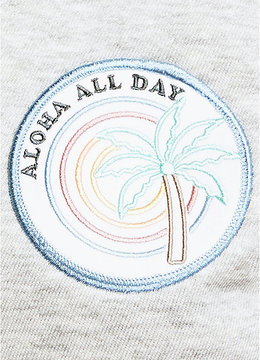 SPIRITUAL GANGSTER ALOHA ALL DAY CROP SWEATER clothing tops