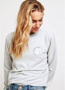 SPIRITUAL GANGSTER ALOHA ALL DAY CROP SWEATER clothing tops
