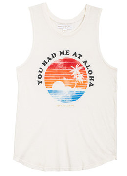 SPIRITUAL GANGSTER ALOHA LOVE MUSCLE TANK