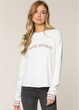 SPIRITUAL GANGSTER FREE SPIRIT CROP SWEATSHIRT
