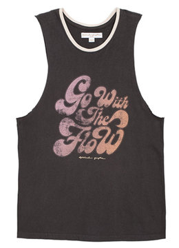 SPIRITUAL GANGSTER GO WITH THE FLOW ROCKER TANK