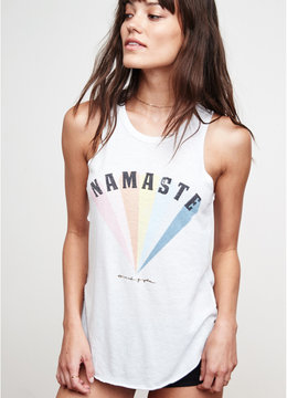 SPIRITUAL GANGSTER NAMASTE RAINBOW STUDIO TANK